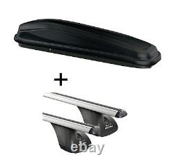 Roof box JOUASY300 + roof rack VDP for Peugeot 208 5-door from 12